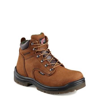 Red Wing King Toe 6-inch Safety Toe - Hnede Nepremokave Topanky Panske, RW179SK